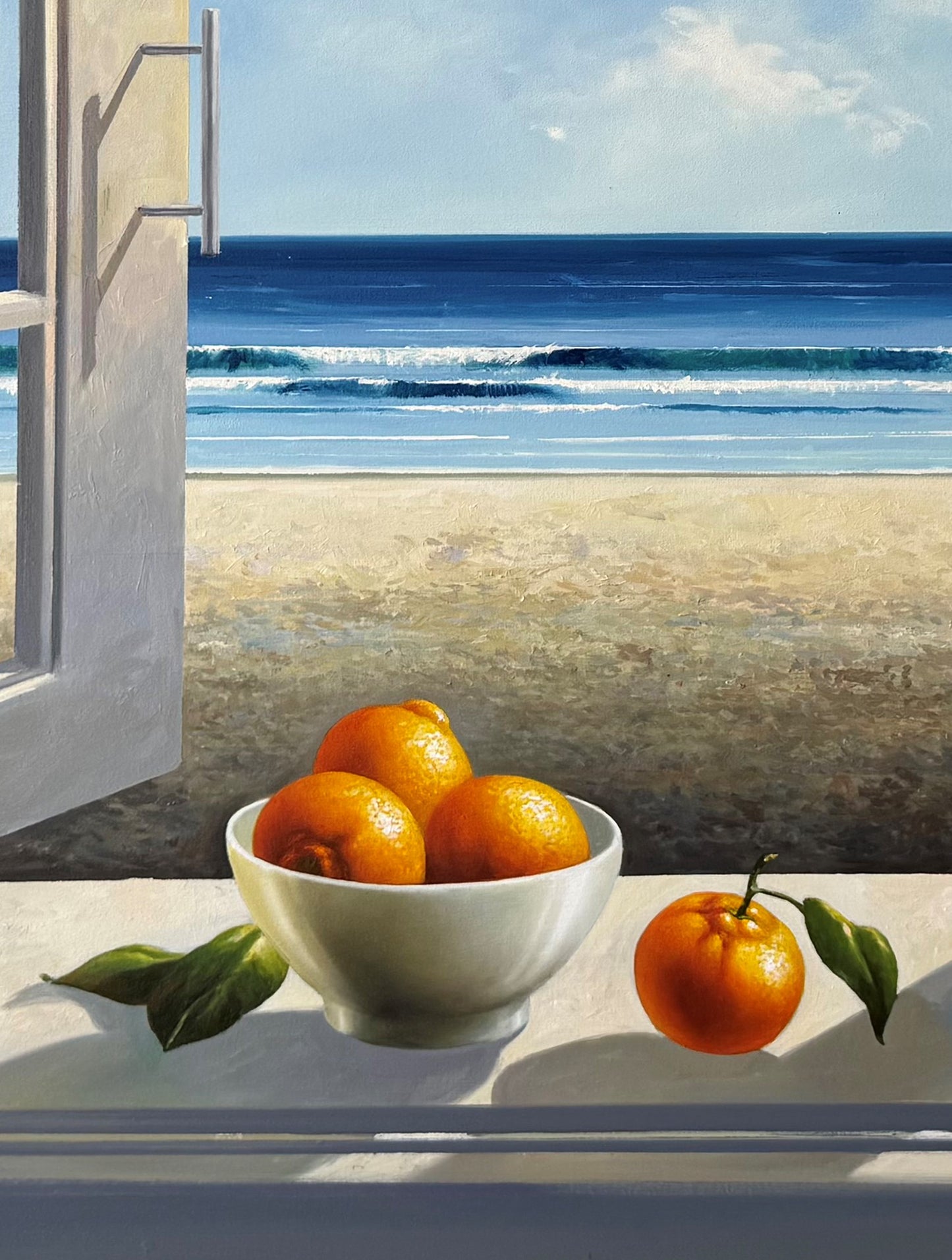 Window with oranges